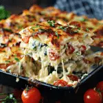 White Chicken Caprese Lasagna