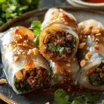 30-Minute Peanut Beef Rolls