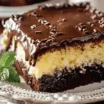 Boston Cream Poke Cake