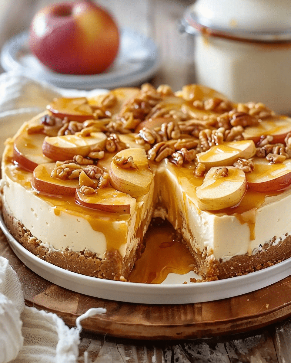 Caramel Apple Cheesecake