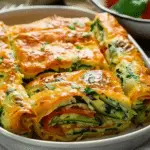 Cheesy Baked Vegetable Rolls