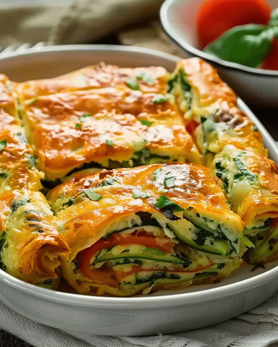Cheesy Baked Vegetable Rolls