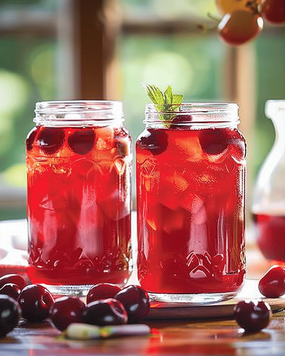 Cherry Ginger Iced Tea