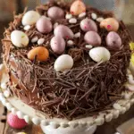 Chocolate Easter Egg Nest Cake
