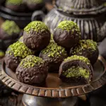 Dubai Chocolate Balls with Pistachio Kunefe Filling