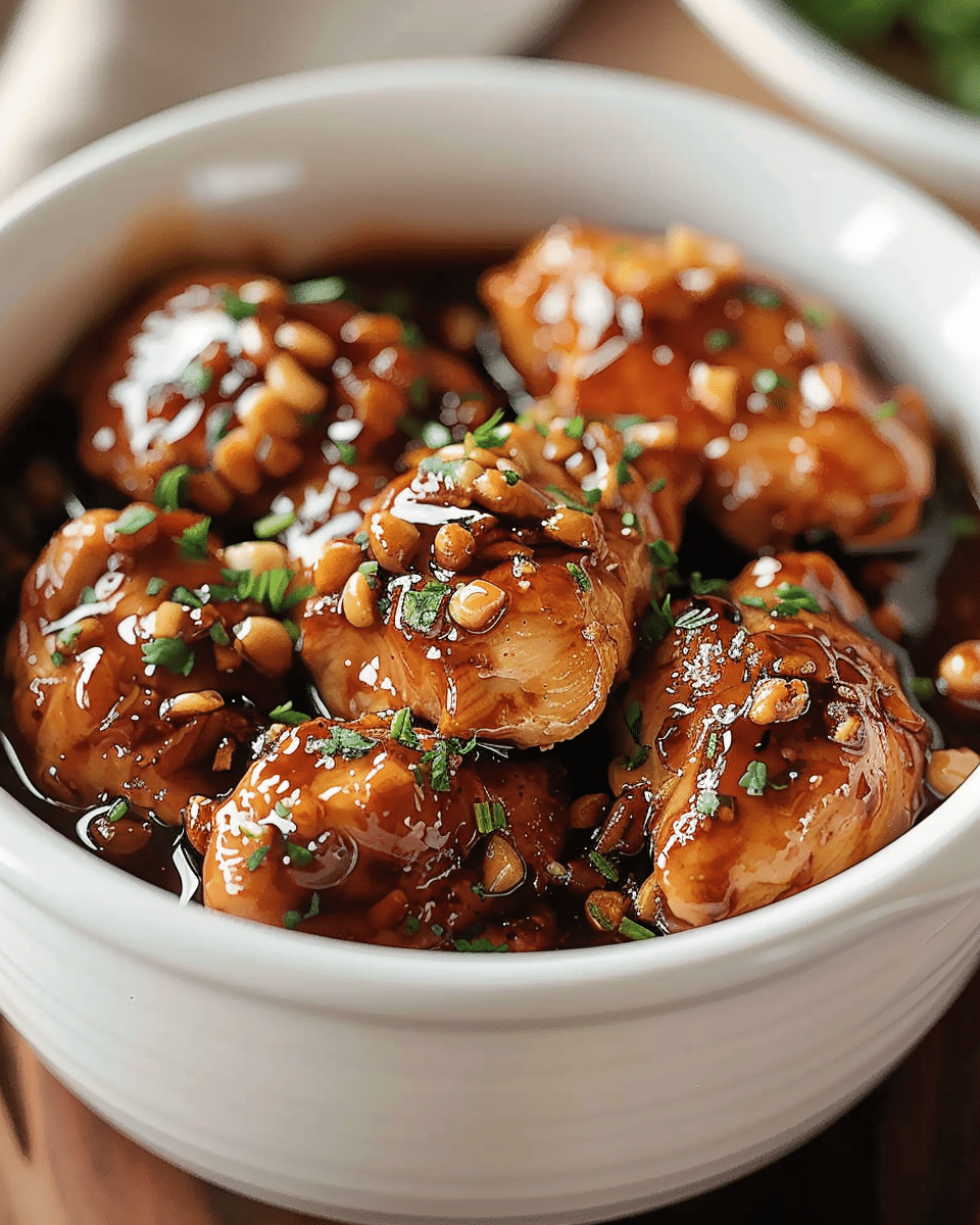 Easy Crockpot Honey Garlic Chicken Recipe