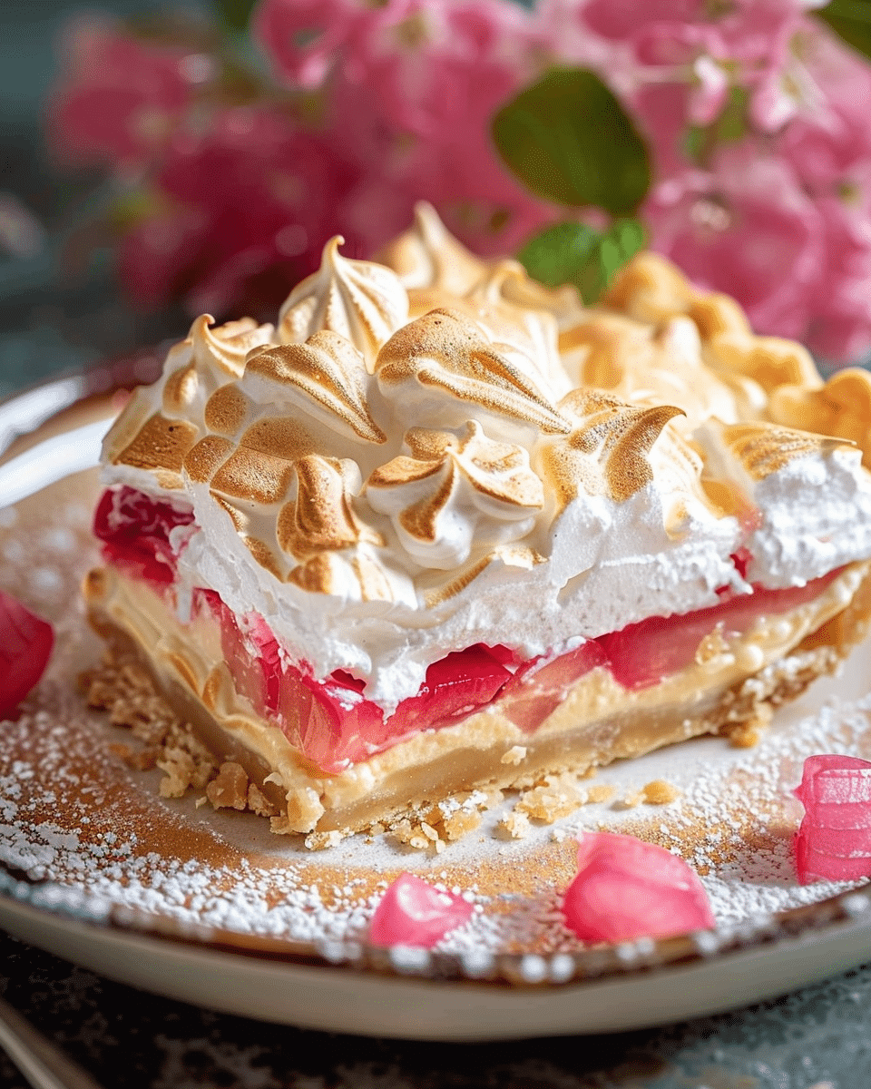 Easy Rhubarb Meringue Pie Recipe