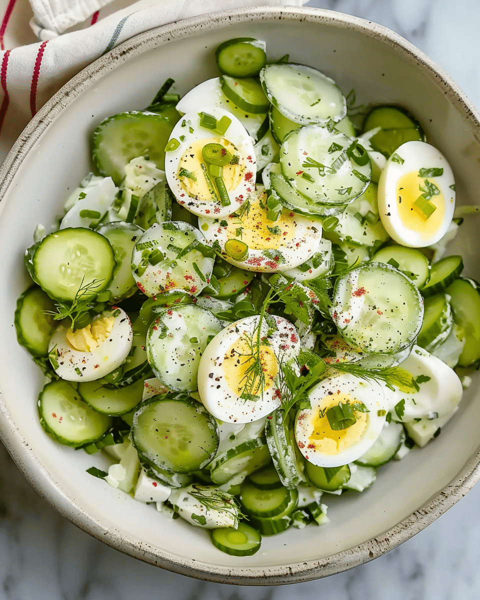 Flavorful Egg Cucumber Salad