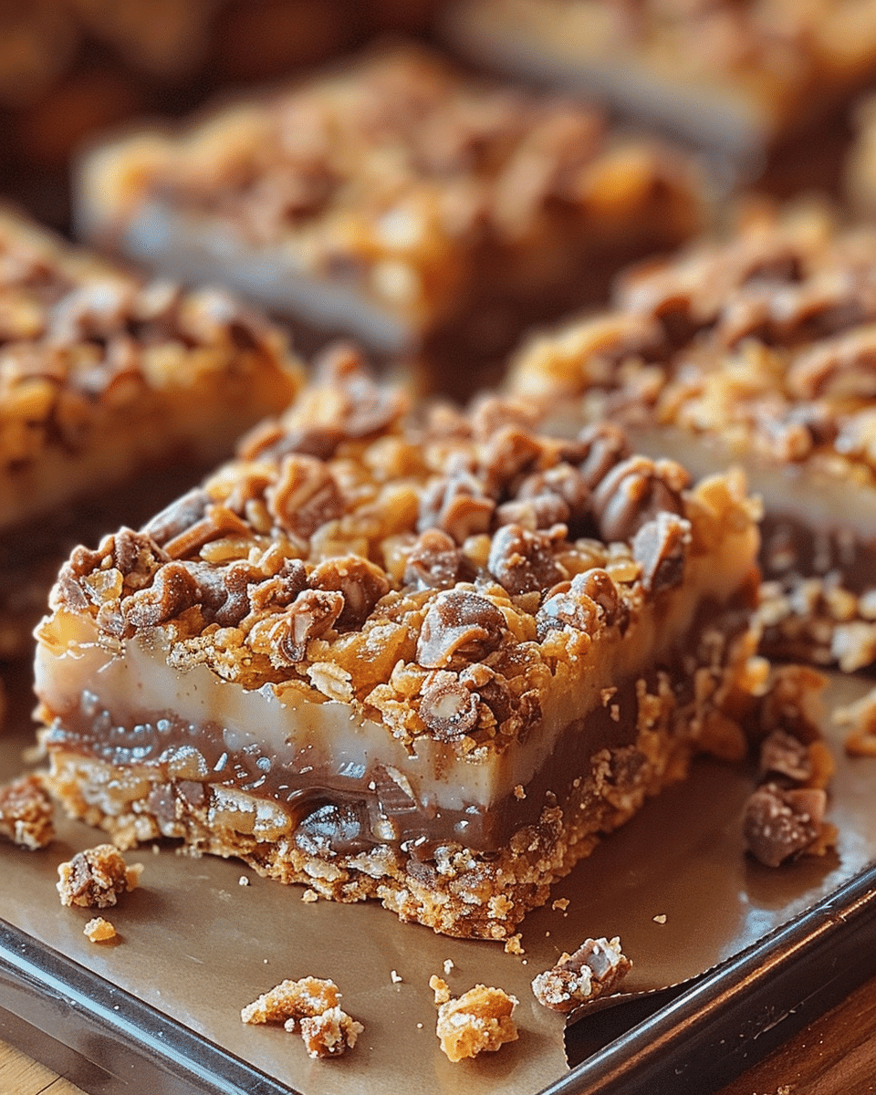 Heavenly Cake Mix Toffee Bars
