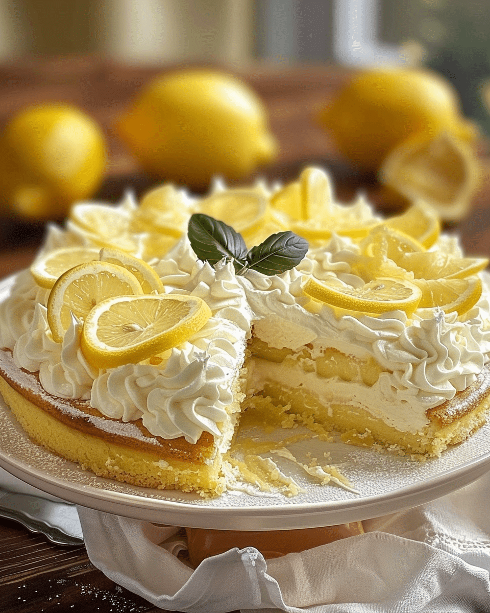 Italian Lemon Cream Cake
