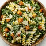 Kale Caesar Pasta Salad
