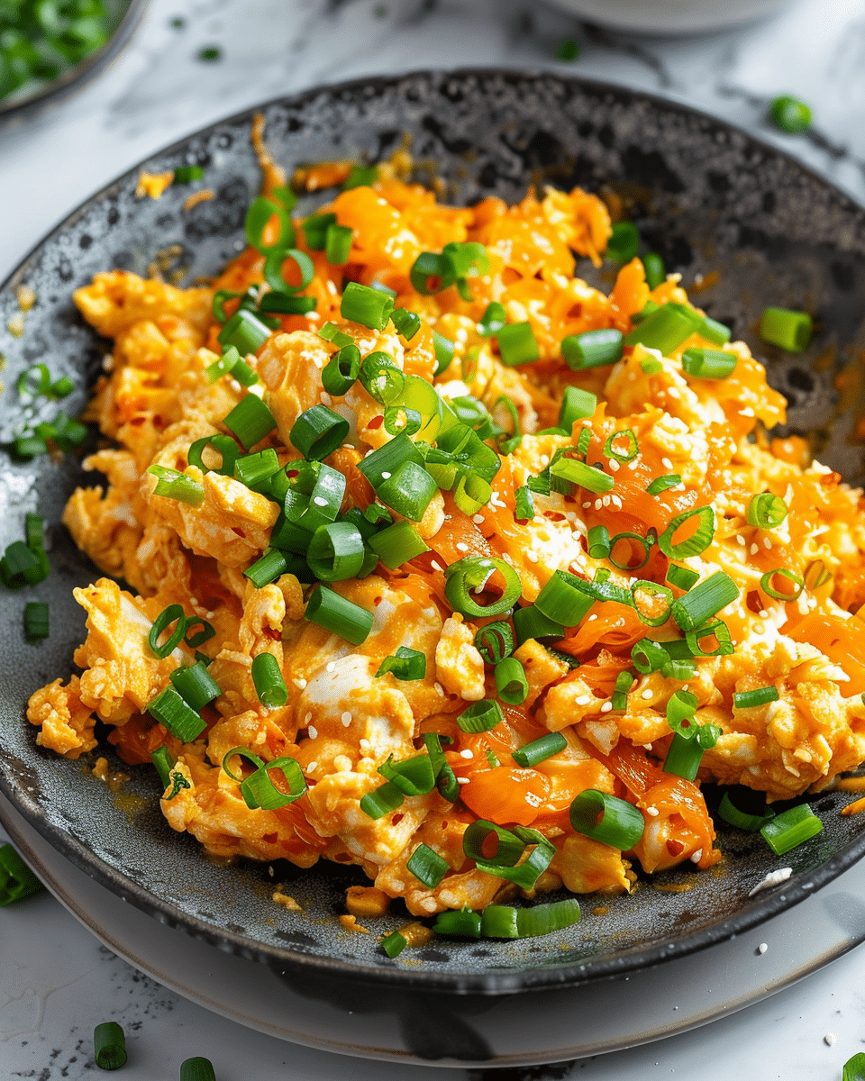 Kimchi Scrambled Eggs