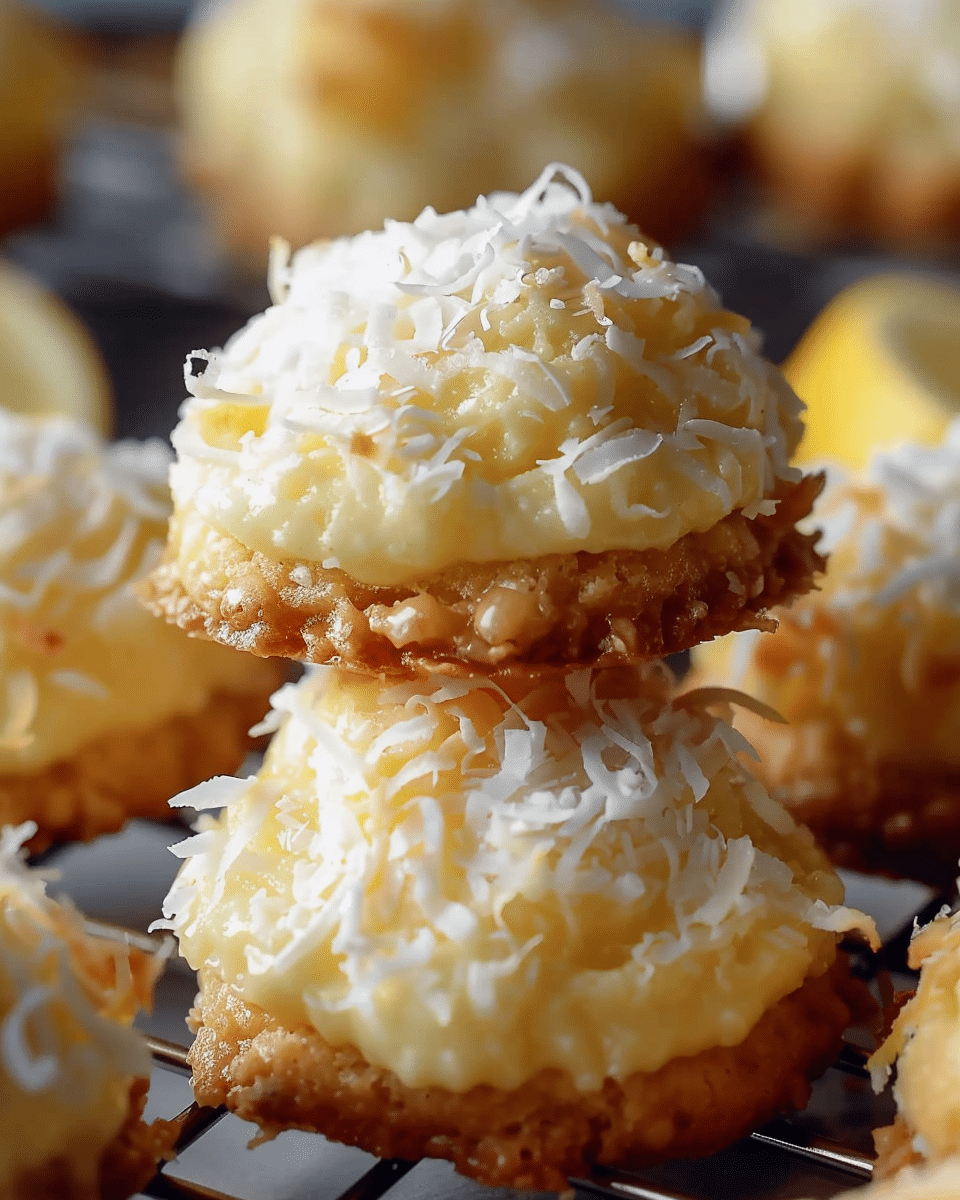 Lemon Coconut Cheesecake Cookies