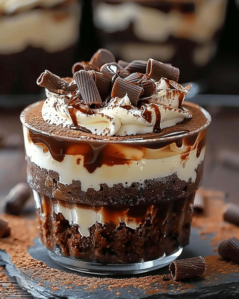 Loaded Brownie Cheesecake Dessert Cups