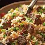 Onion Beef Fried Rice