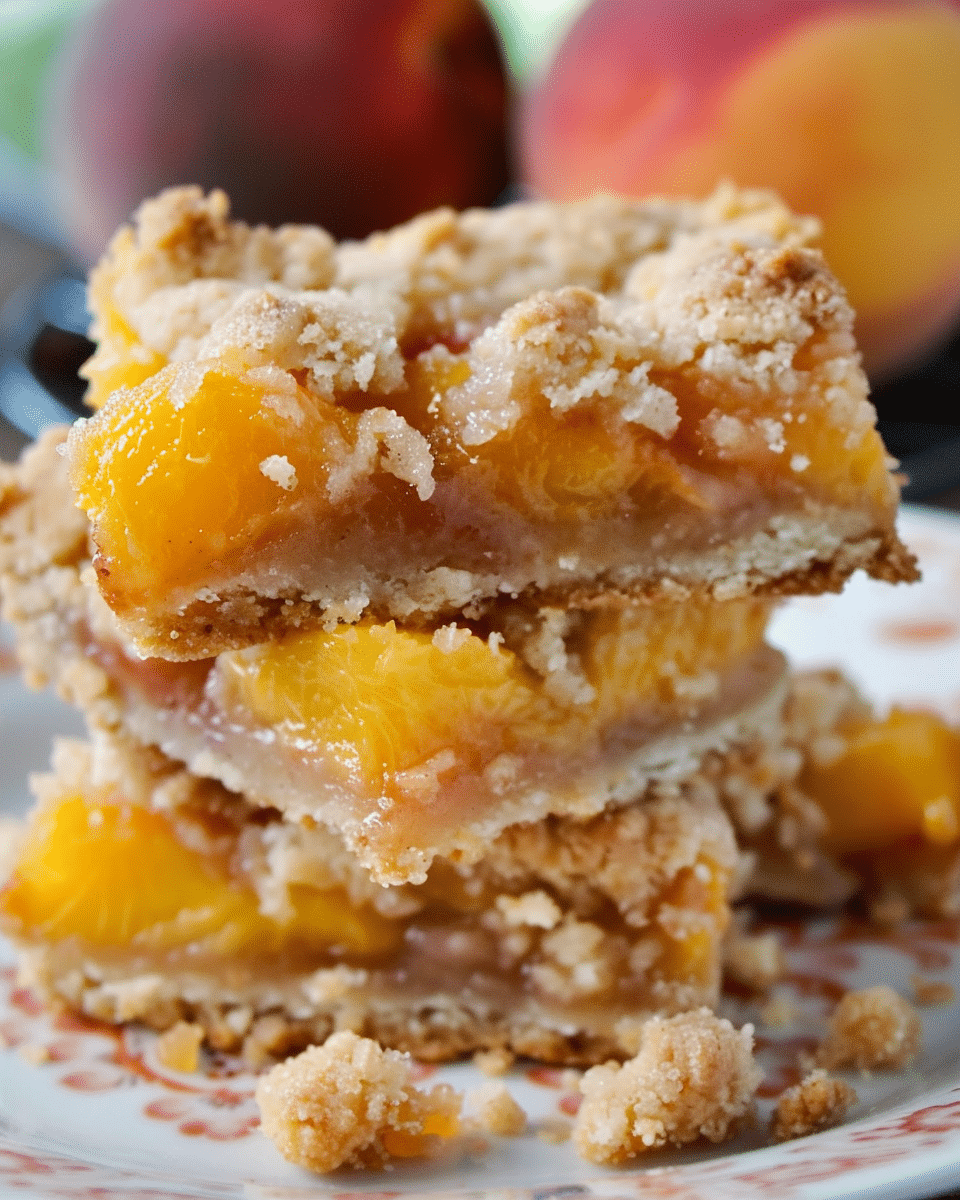 Peach Crumb Bars