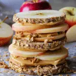 Peanut Butter Apple Sandwiches with Granola