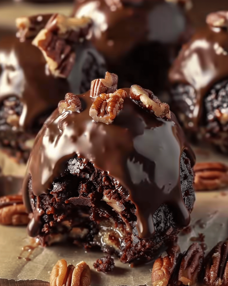 Pecan Pie Brownie Bites