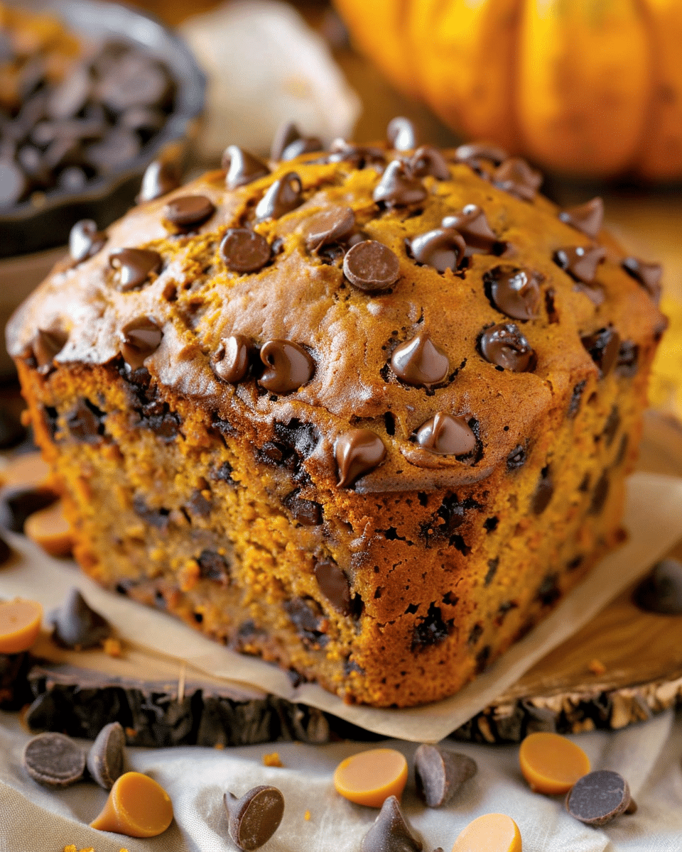 Pumpkin Chocolate Chip Bread
