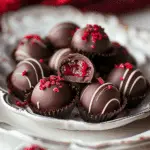 Raspberry Dark Chocolate Truffles