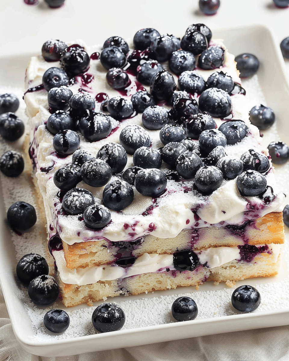 Sheet Pan Blueberry Shortcake