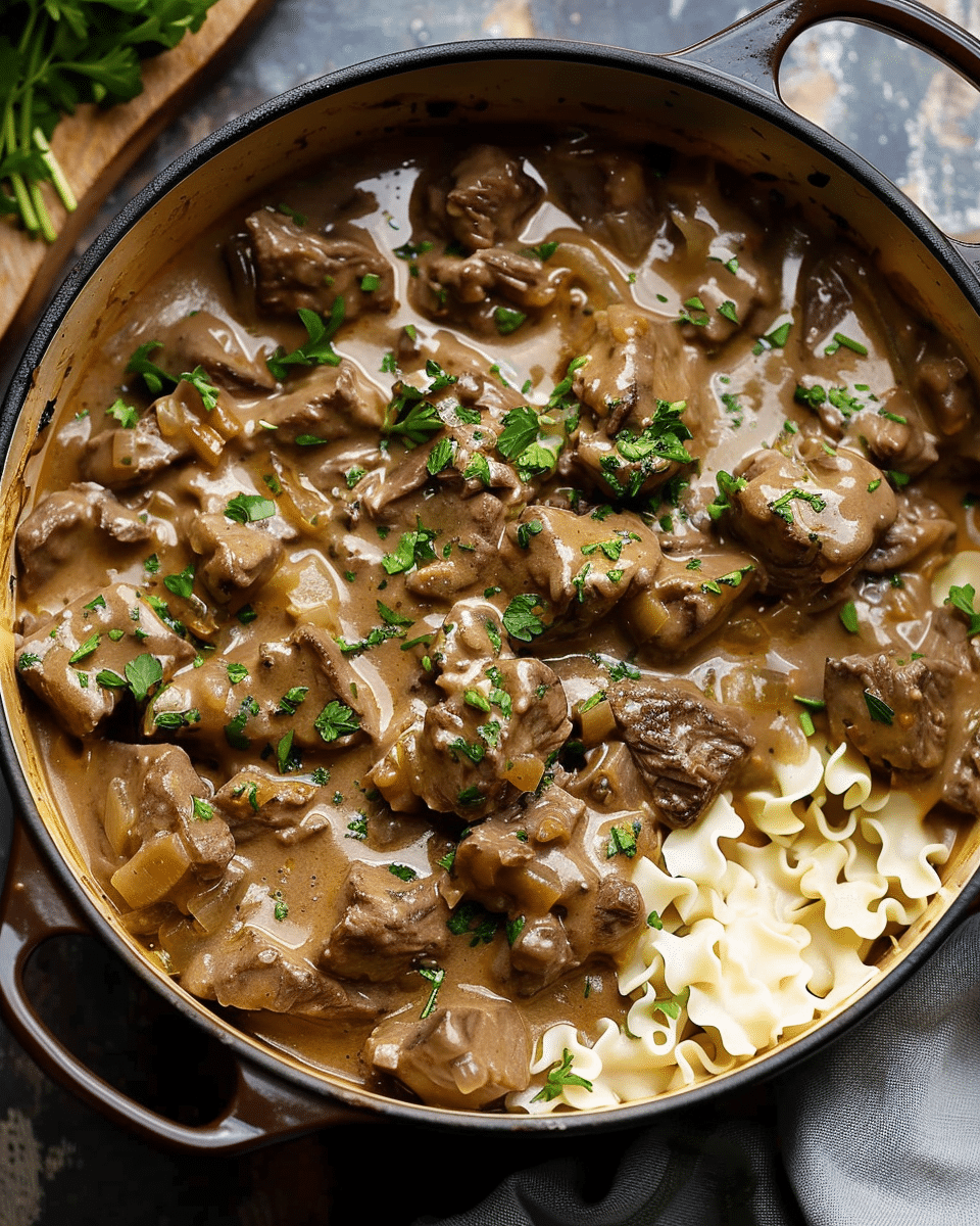 Slow-Cooker Beef Stroganoff