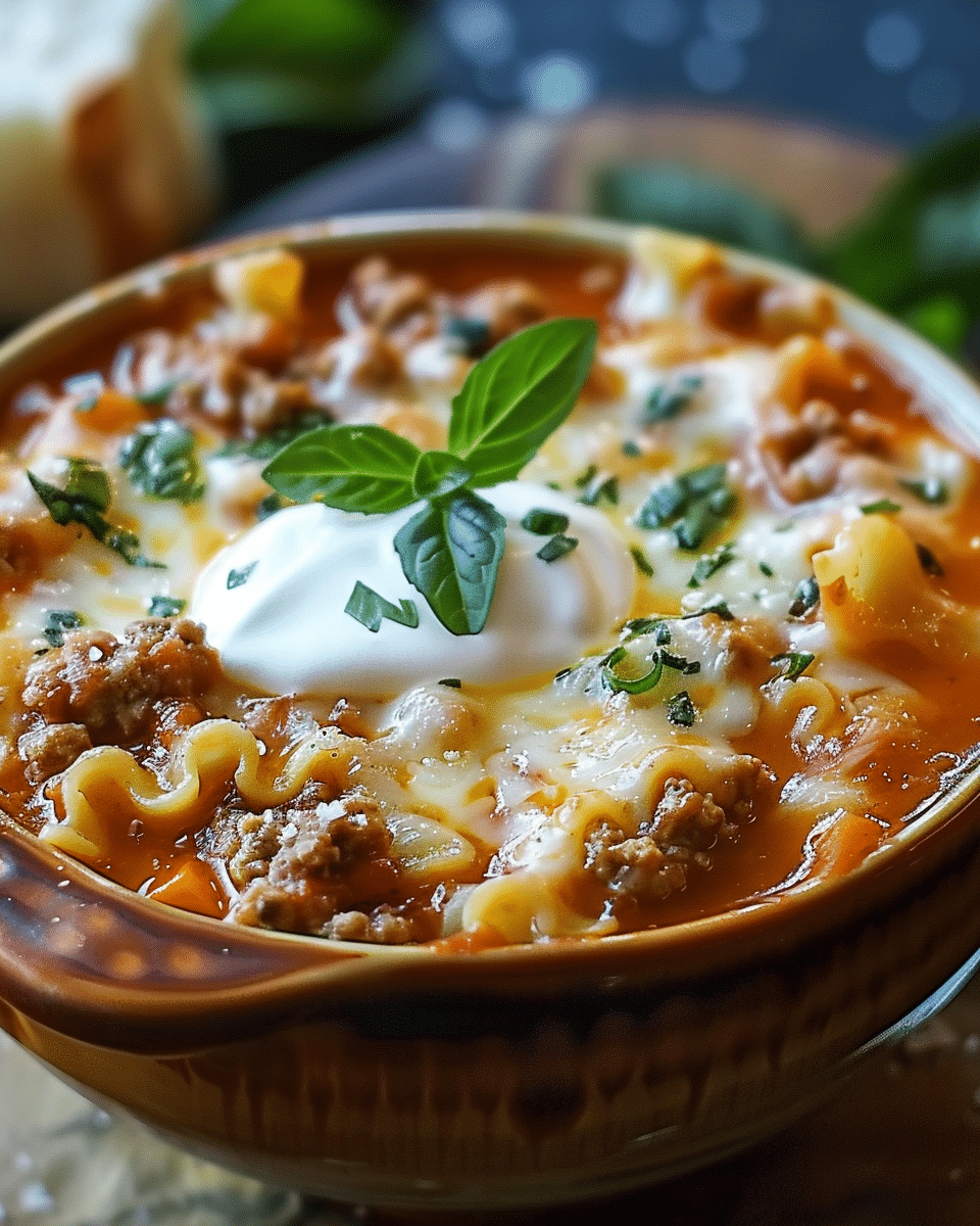 Slow Cooker Lasagna Soup