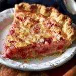 Strawberry Rhubarb Custard Pie