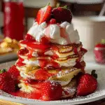 Mother’s Day Strawberry Shortcake Pancakes