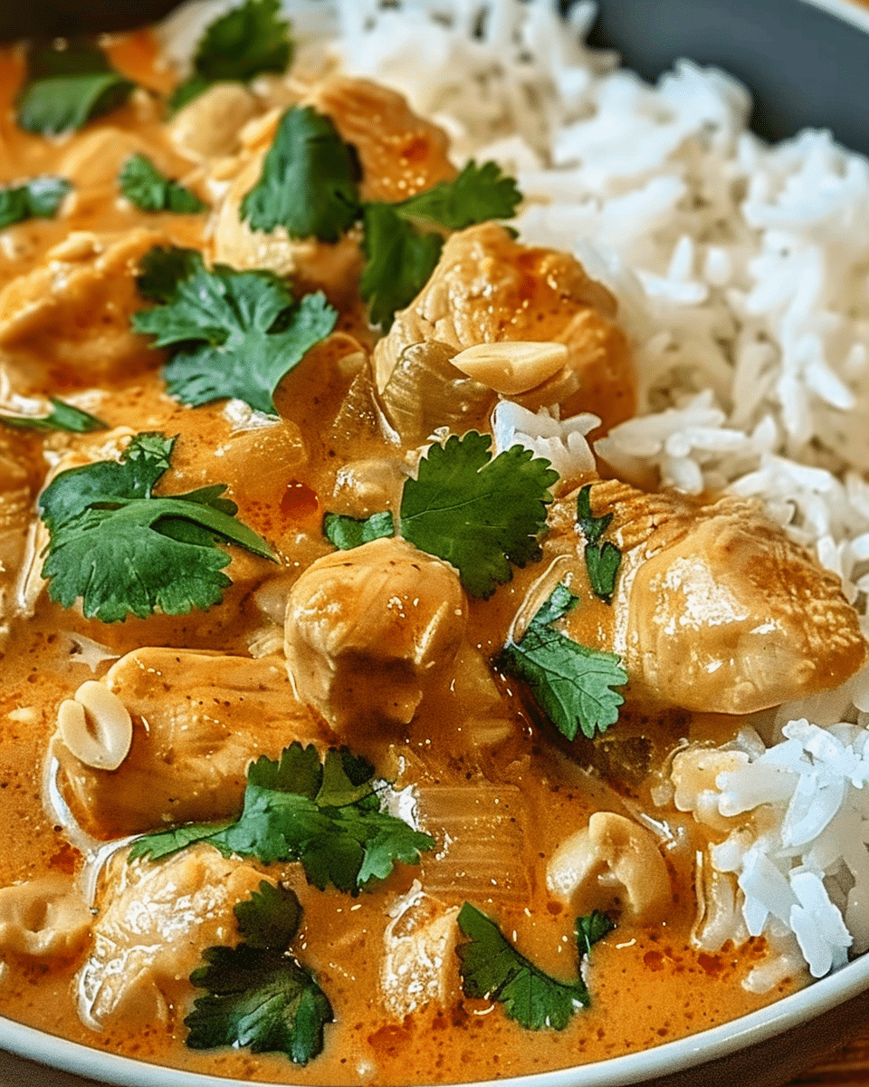Thai Peanut Curry Chicken
