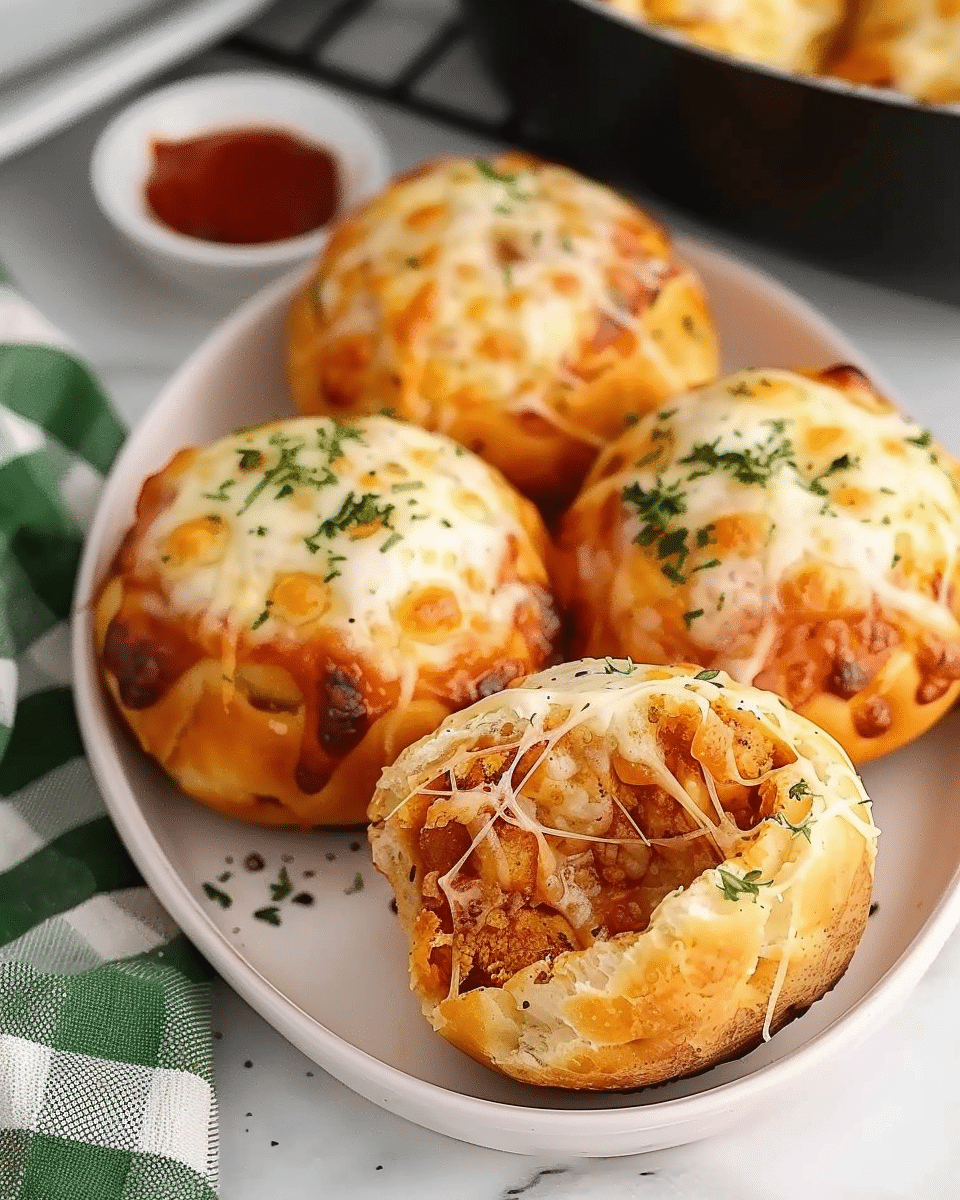 Air Fryer Pizza Bombs Recipe