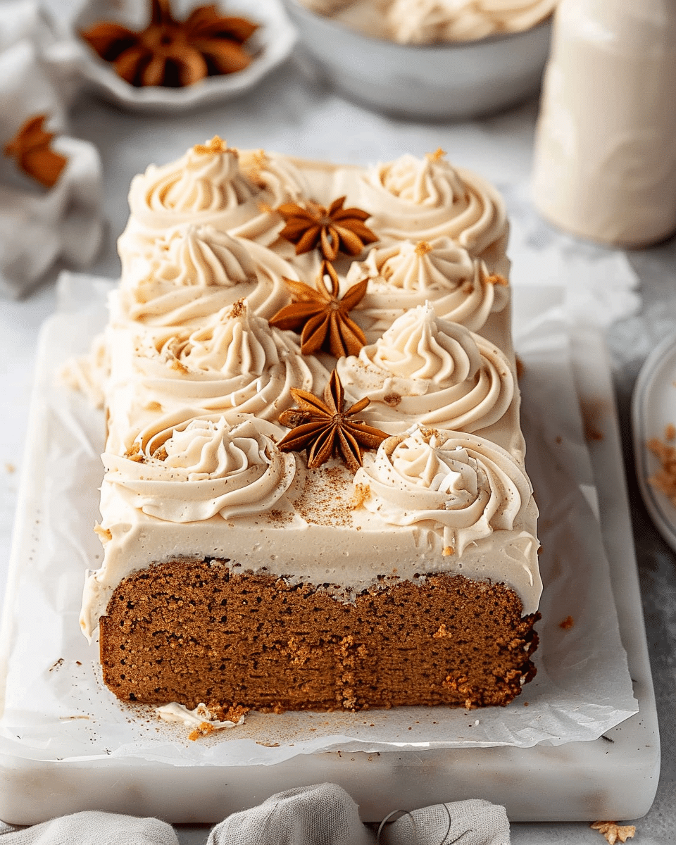 Chai Spiced Carrot Loaf Cake with Brown Butter Cream Cheese