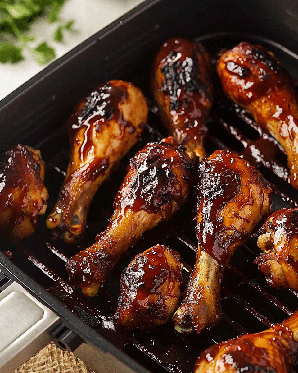 Air Fryer BBQ Chicken Drumsticks