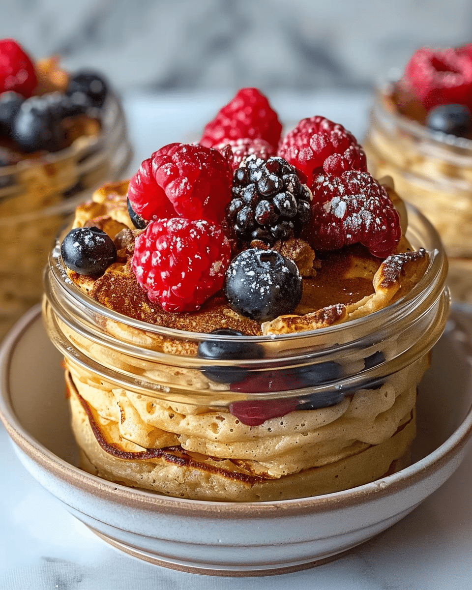 Baked Protein Pancake Bowls: An Incredible Ultimate Breakfast Treat
