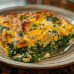 Baked Spinach and Cheese Egg Casserole