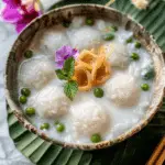 Bua Loy Dessert Recipe (Rice Balls in Coconut Milk)