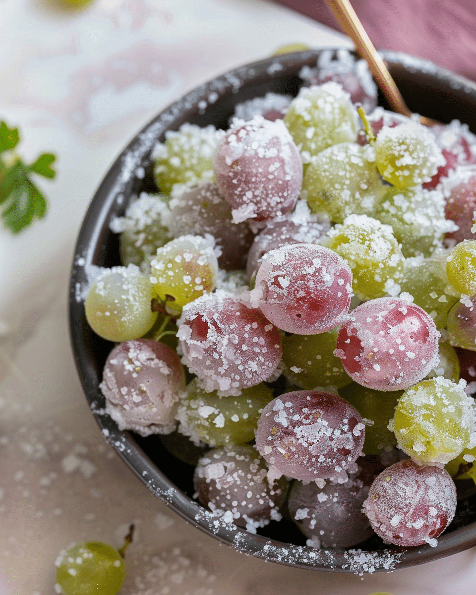 Candied Frozen Sour Grapes