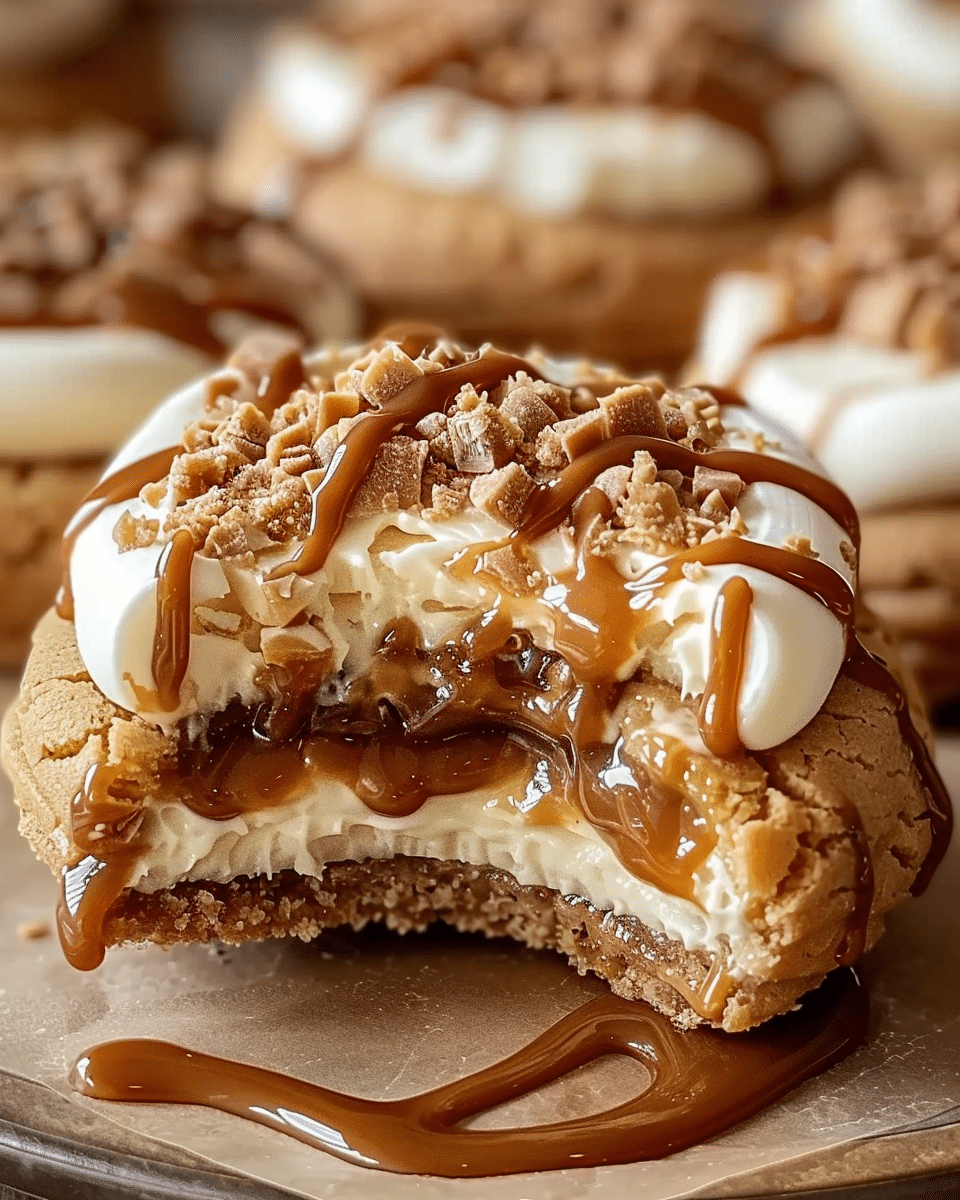 Caramel Cheesecake Cookies