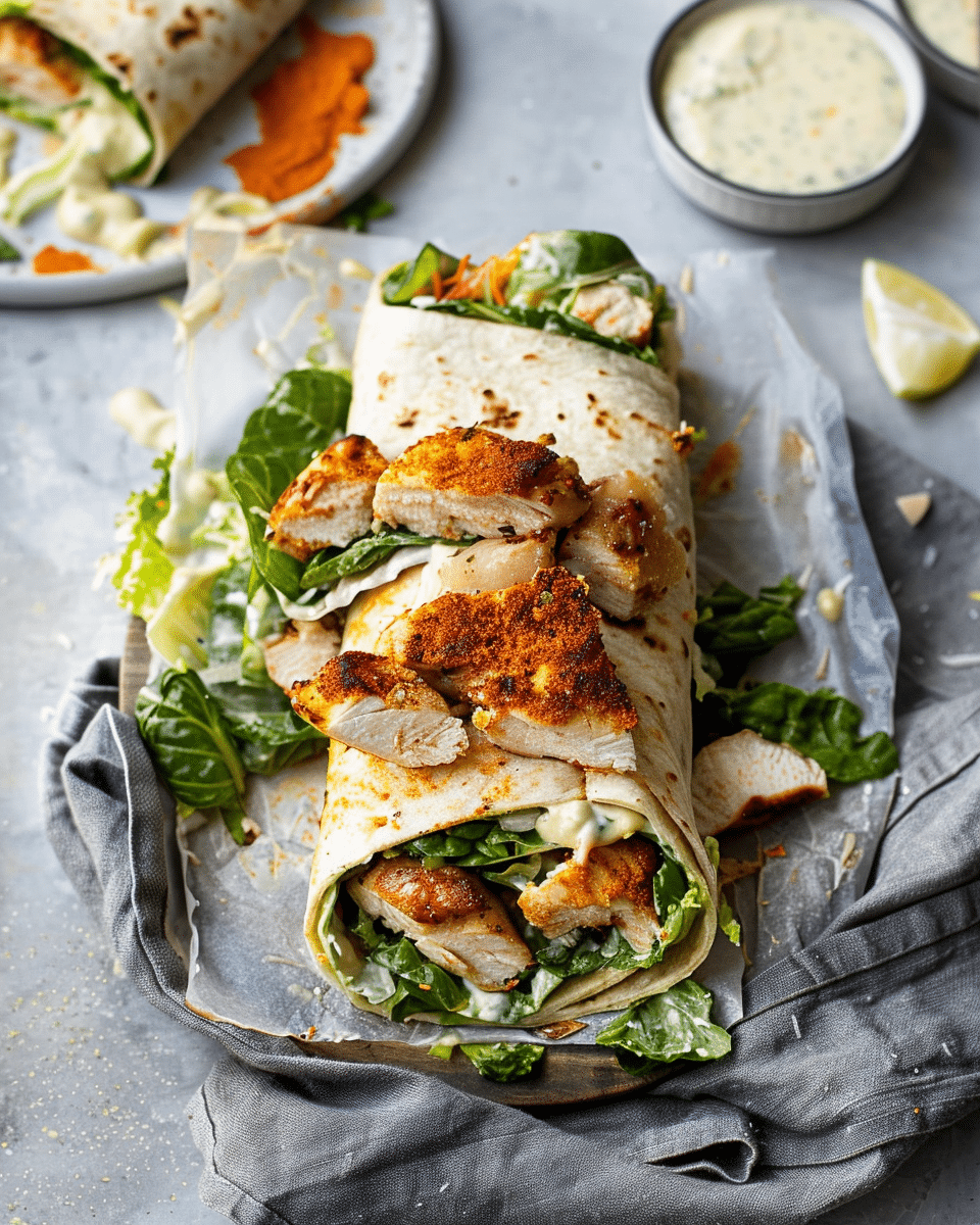 Chicken Caesar Wraps