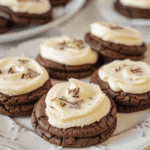 Rich Chocolate Cookies with Cheesecake Frosting Recipe