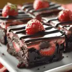 Chocolate Covered Strawberry Brownies