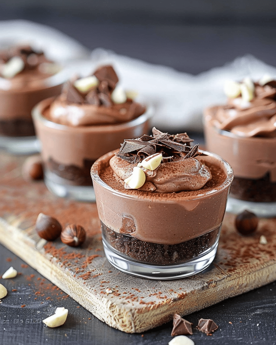 Chocolate Hazelnut Mascarpone Cups