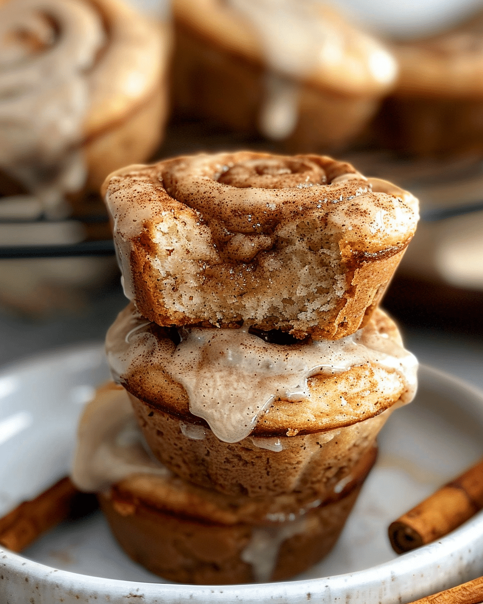 Cinnamon Roll Protein Muffins