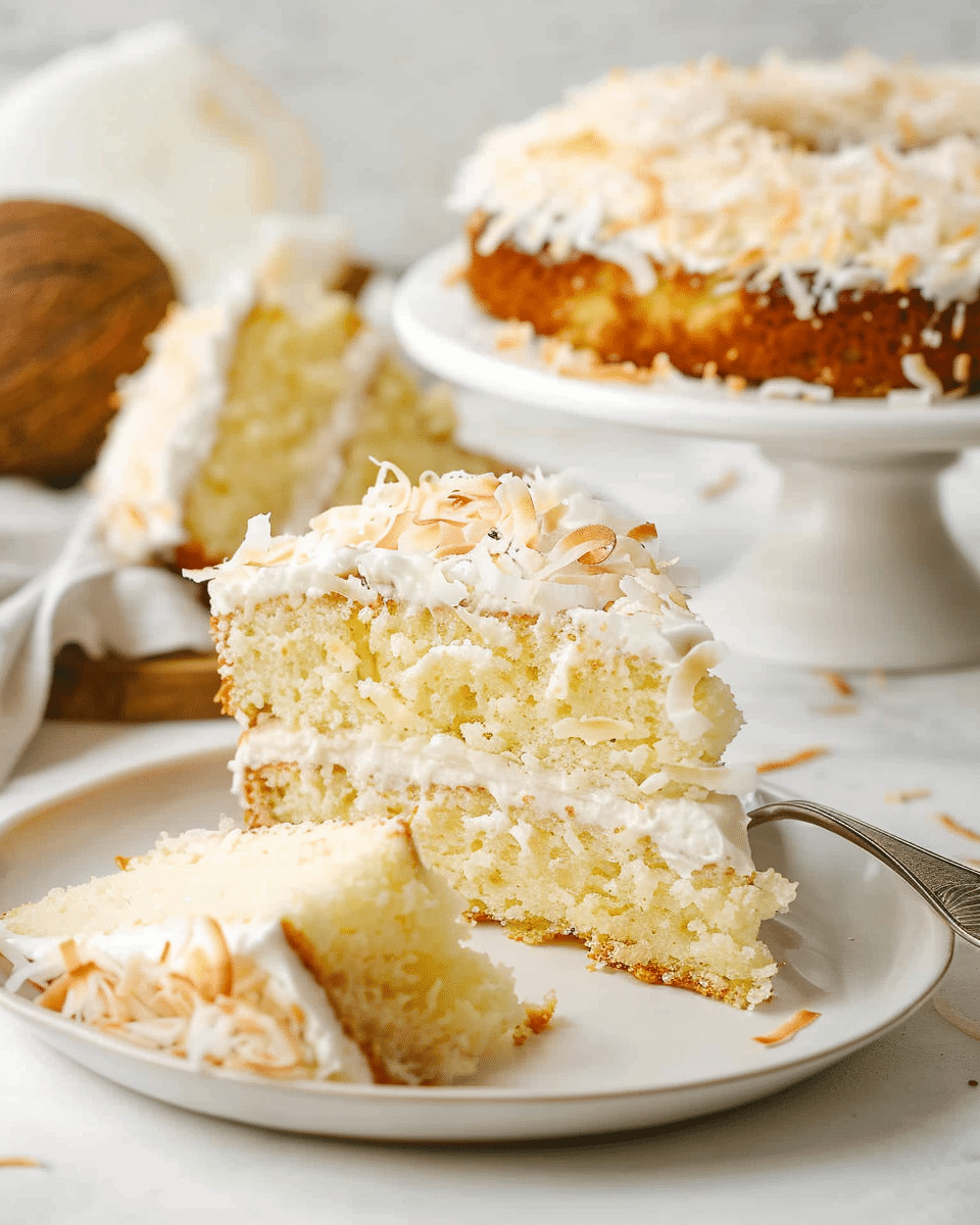 Coconut Custard Cake