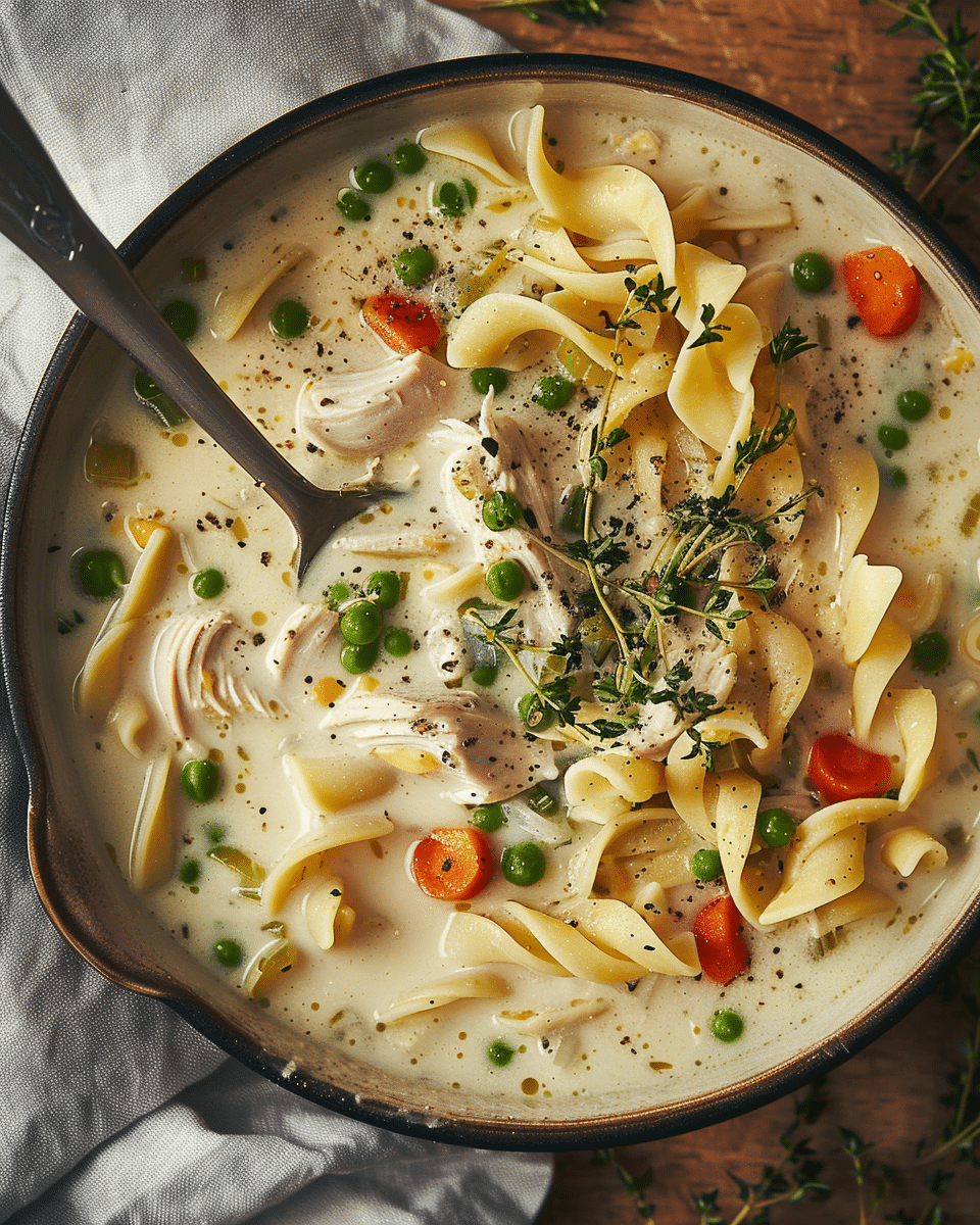 Creamy Chicken Noodle Soup