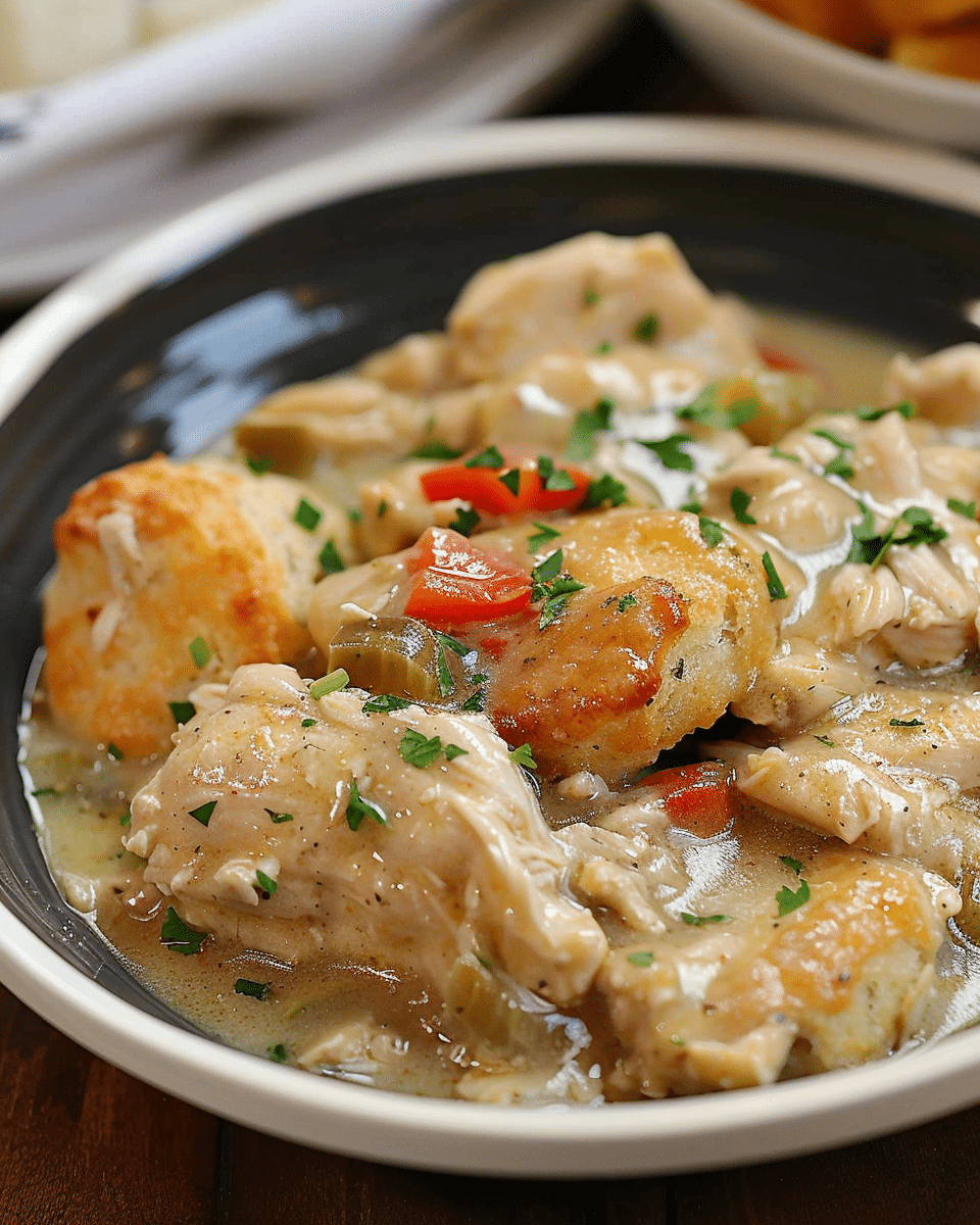 Crock Pot Chicken and Biscuits