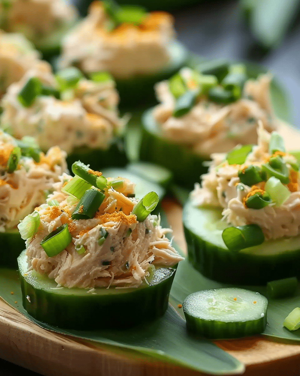 Cucumber Tuna Bites