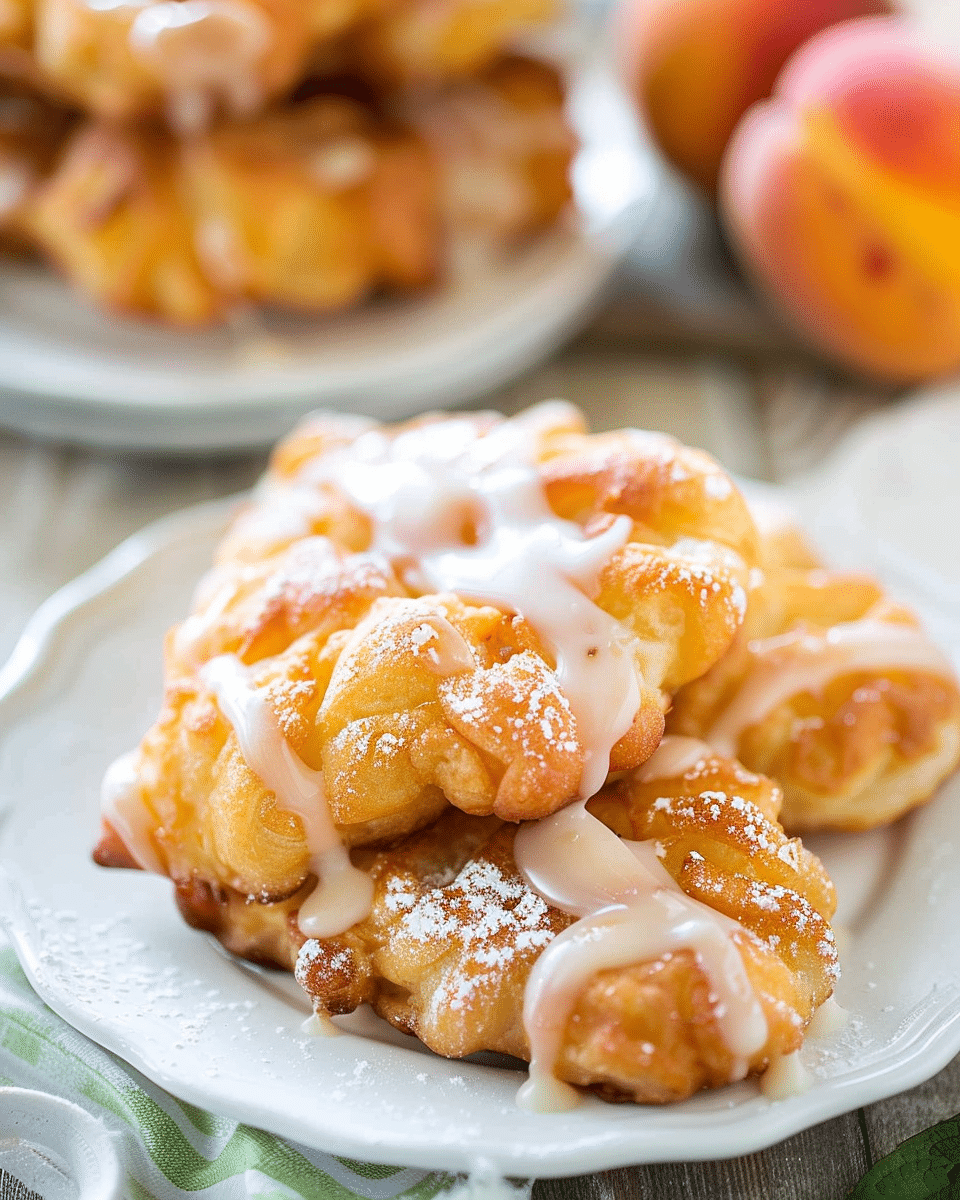 Delicious Fresh Peach Fritters