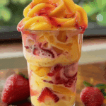 Fresh Mango Strawberry Swirled Slushies: A Vibrant Summer Delight