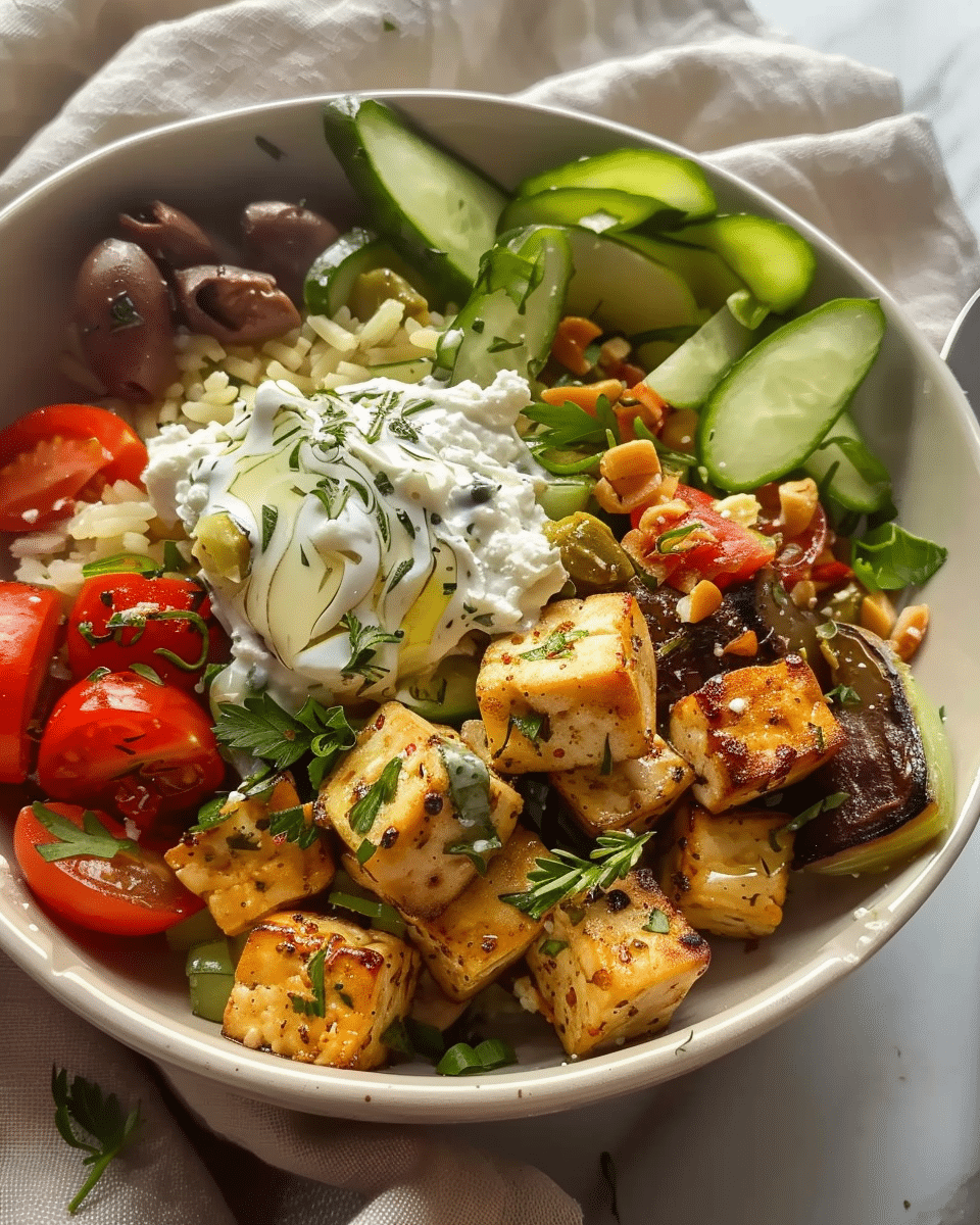 Greek Tofu Bowl